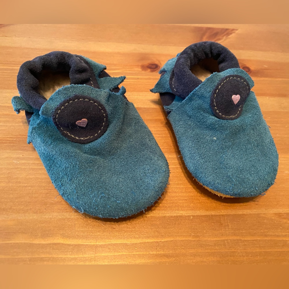Teal Softstar Baby Roo Moccasins